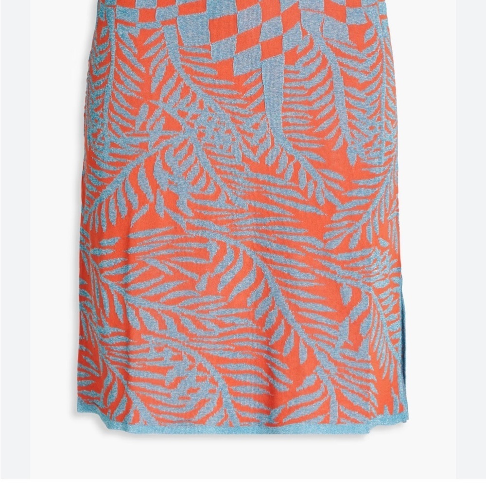 DIANE VON FURSTENBERG Cruz metallic jacquard-knit mini skirt - Picture 3 of 3